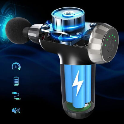 Muscle Massage Gun with 4 Heads FH-820 Adeeba's Collection